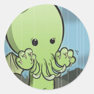 Baby Cthulhu - Stickers Runt Klistermärke