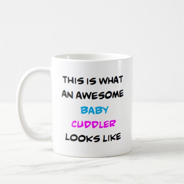 baby cuddler, fantastisk kaffemugg (Vänster)