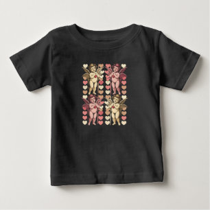 Baby Cupid Coquette-båge Retro Alla hjärtans dag T Shirt