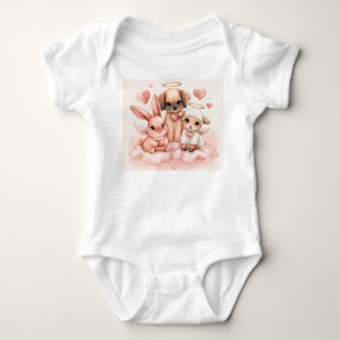 Baby Cupid Djur Alla hjärtans dag Endast ett styck T Shirt