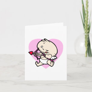 Baby-cupid-mål för Kärlek-kort Helgkort