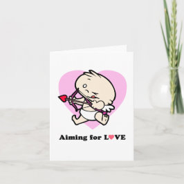 Baby-cupid-mål för Kärlek-kort Helgkort
