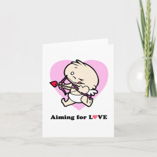 Baby-cupid-mål för Kärlek-kort Helgkort