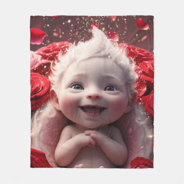 Baby Cupid & Ro Fleecefilt (Framsidan)