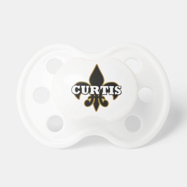 Baby Curtis Fleur de Lis Nappar (Framsidan)