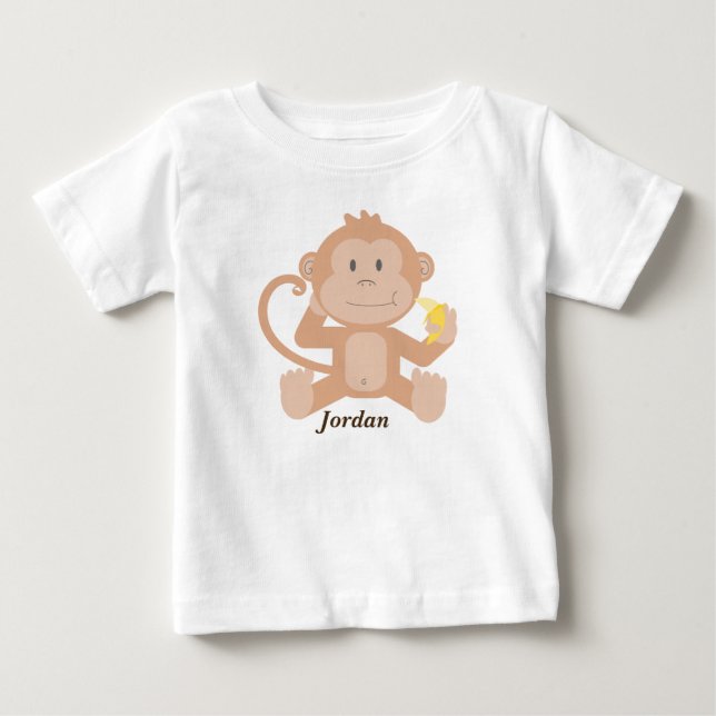Baby Cute Baby Monkey Tee Shirt (Framsida)