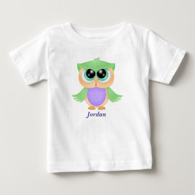 Baby Cute Baby Uggla Tee Shirt (Framsida)