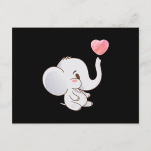 Baby Cute Elephan Vykort
