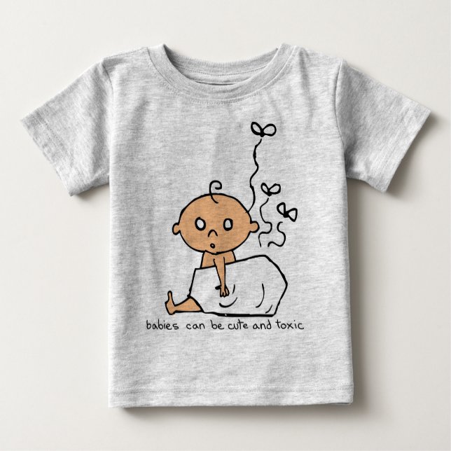 Baby Cute och Toxic T Shirt (Framsida)