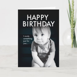 Baby Cute, roligt födelsedagskort Kort
