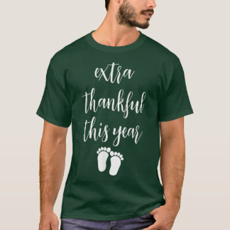 Baby Cute Thanksgiving Gravid Meddelande om Wome T Shirt