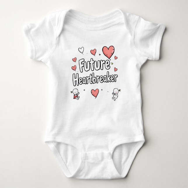 Baby Cute Vibes Baby Bodykostdräkt T Shirt (Framsida)