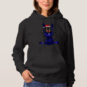 Baby Dachshund Santa Funny Cute Hund Pappa Kristus T Shirt