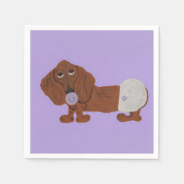 Baby Dachshund Valp Pappersservett