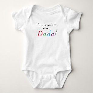 Baby Dada som säger Roligt Infant Shirt Tee