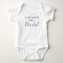 Baby Dada som säger Roligt Infant Shirt Tee Shirt