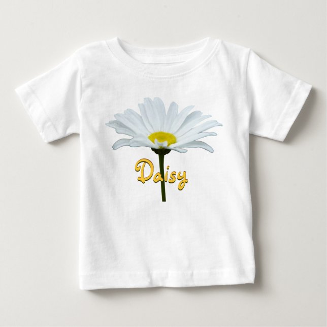 Baby Daisy T-shirt Personlig Daisy Baby Shirt (Framsida)