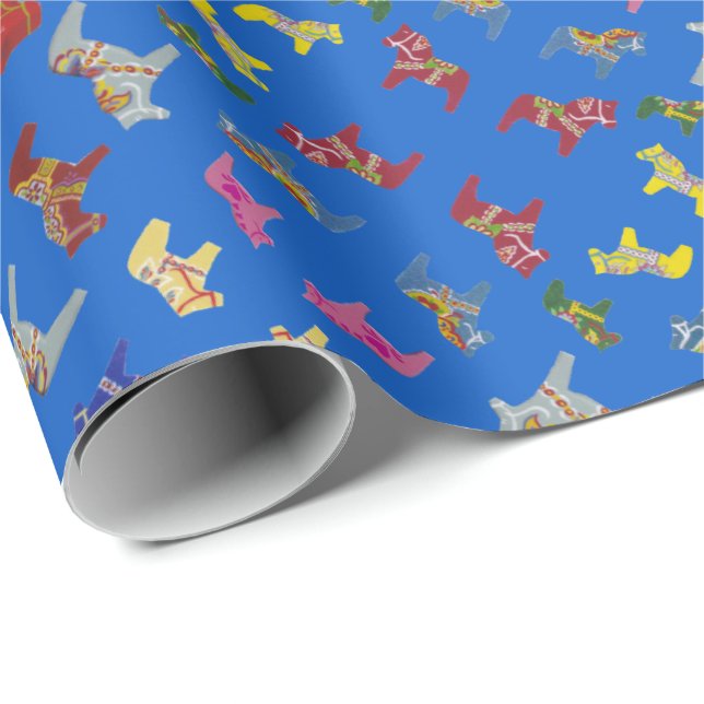 Baby Dala Wrapping Papper Presentpapper (Rullad Hörn)