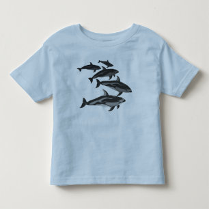 Baby Delfin T-Shirt Söt Småbarnsdelfin Tröjor