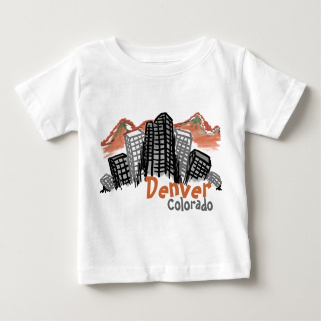 Baby Denver Colorado shirt T-shirt (Framsida)