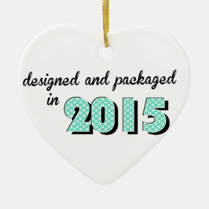 Baby Designat och förpackat 2015 Julgransprydnad Keramik