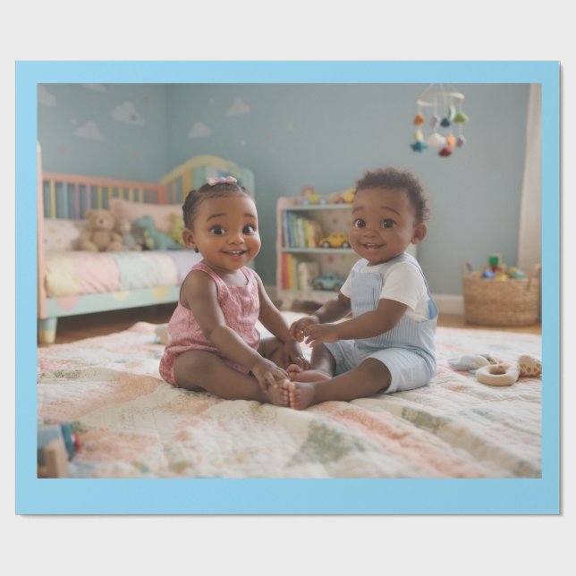 Baby Designed Presentpapper (Platt)
