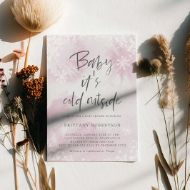 Baby dess Kall utanför Baby Shower för flickor Inbjudningar