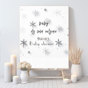baby dess kall utanför Babyduschen Poster