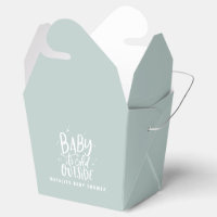 Baby dess kall utanför babyduschen