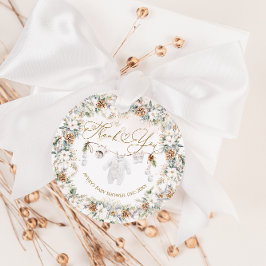 Baby dess Kall utanför den närmaste babyduschen Gåvor Etiketter