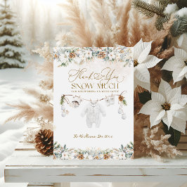 Baby dess Kall utanför den närmaste babyduschen Tack Kort