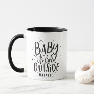 Baby dess kall utanför helgdag mugg