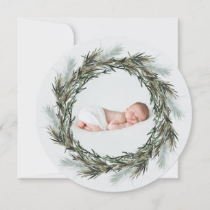 Baby dess kall utanför julfoto meddelande