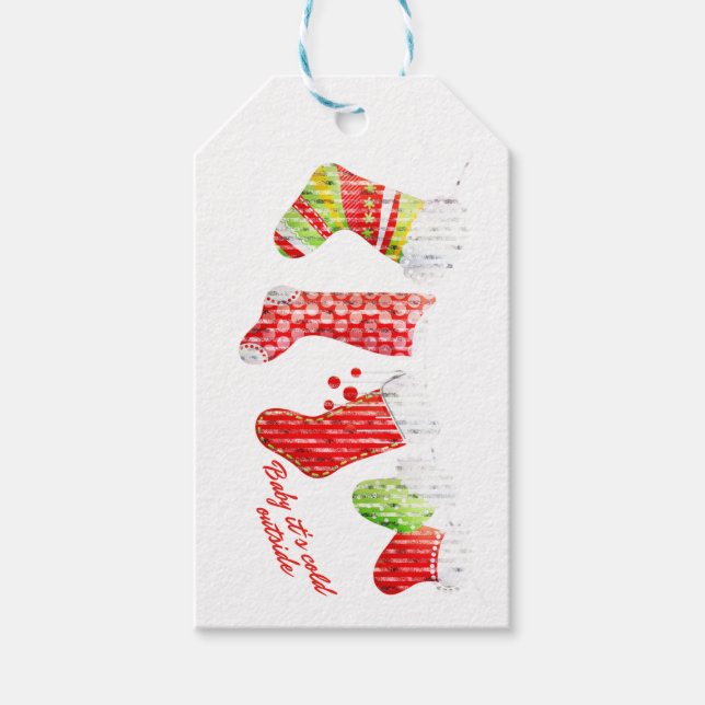 Baby dess kall utanför presentetikett (Framsidan)