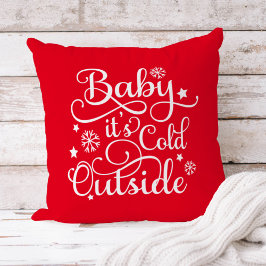 Baby dess Kall utanför Red Script Helgdag Kudde