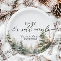 Baby dess Kall utanför Winter Baby Shower Party