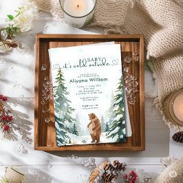 Baby dess Kall utanför Winter Baby Shower Party Inbjudningar