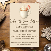 Baby, det är Cocoa ute Baby Shower Inbjudan