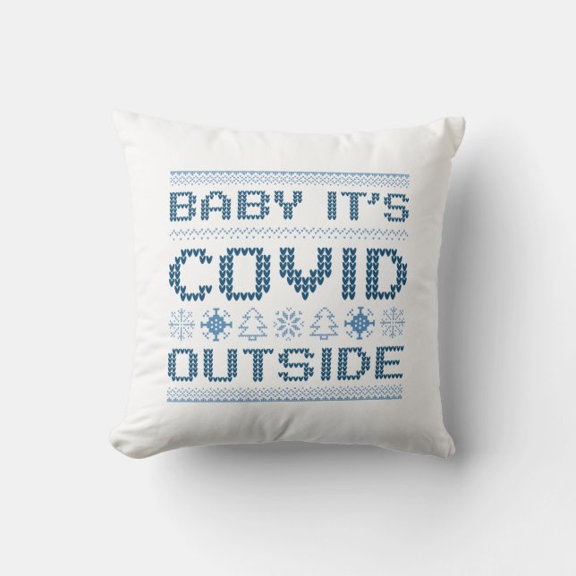 Baby Det är Covid utanför Kudde (Framsida)