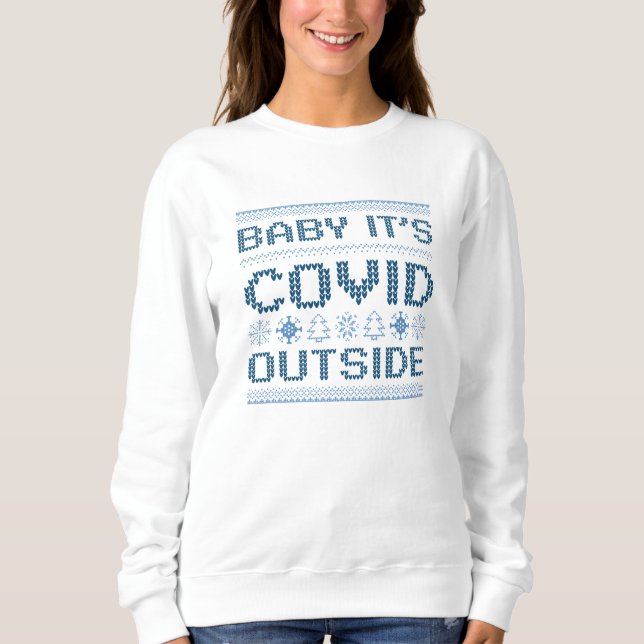 Baby Det är Covid utanför T Shirt (Framsida)