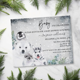 Baby Det är Kall utanför arktiska djurskötare Vint