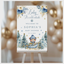 Baby Det är Kall utanför babybabyskor Pojkfavorite Magnet