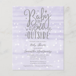 Baby Det är Kall utanför babyutlösarens inbjudan