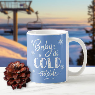 Baby Det är Kall utanför blått Kaffemugg