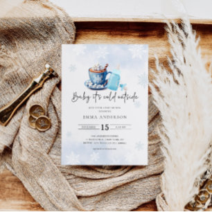 Baby Det är Kall utanför Blue Boy Baby Shower Inbjudningar