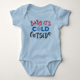 Baby Det är Kall utanför Bodykostym för blå Baby T Shirt