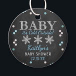 Baby Det är Kall utanför Boys Winter Baby Shower Gåvor Etiketter<br><div class="desc">Fira i stil med dessa söta och mycket trendig babydusch. Den här utformningen är enkel att anpassa med din speciella händelsetext och dina gäster blir glada när de ser dessa fantastiska märkre.</div>