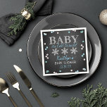 Baby Det är Kall utanför Boys Winter Baby Shower Pappersservett<br><div class="desc">Fira i stil med trendigets babyduschservar. Den här utformningen är enkel att anpassa med din speciella händelsetext och dina gäster blir glada när de ser dessa fantastiska servetter.</div>