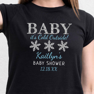 Baby Det är Kall utanför Boys Winter Baby Shower T Shirt