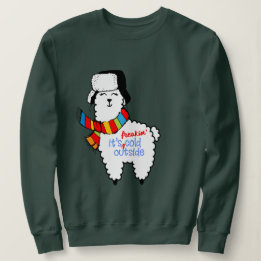 Baby, det är kall utanför | Cute Lama T Shirt